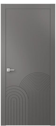 Дверь межкомнатная АКП 8059 МКЛС Матовый классический серый. Цвет Матовый классический серый. Материал Гладкая эмаль. Коллекция Linea. Картинка.