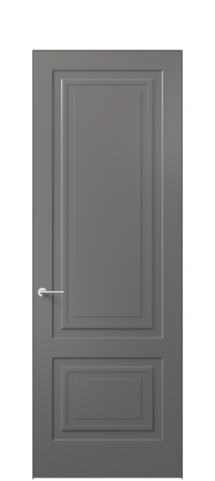 Дверь межкомнатная АКП 8451 МКЛС Матовый классический серый. Цвет Матовый классический серый. Материал Гладкая эмаль. Коллекция Mascot. Картинка.