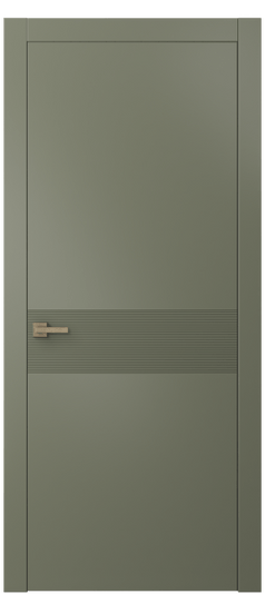 Дверь межкомнатная АКП 8041 МОТ Матовый оливковый тёмный. Цвет Матовый оливковый тёмный. Материал Гладкая эмаль. Коллекция Linea. Картинка.