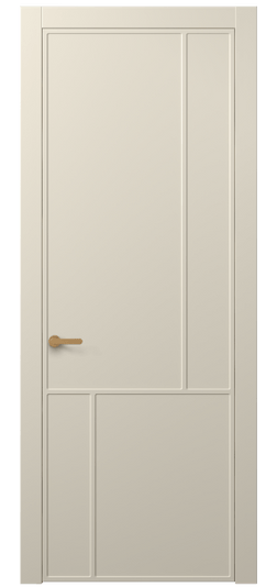 Дверь межкомнатная АКП 8606 МБСР. Цвет Матовый бежево-серый. Материал Гладкая эмаль. Коллекция Frame. Картинка.