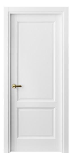 Дверь межкомнатная 1421 БШ. Цвет Белый шёлк. Материал Ciplex ламинатин. Коллекция Galant. Картинка.