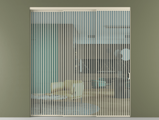 Алюминевая перегородка vn3_06_ Алюминий бежево-серый Прозрачное голубое стекло, триплекс, 6мм. Цвет Алюминий бежево-серый. Материал Алюминий в эмали. Коллекция Перегородка Формато внутри проёма 3 створки с синхронным механизмом. Картинка.