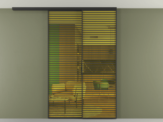 Алюминевая перегородка АЛПР 040.07_ЧРН_ПРОЗ ЖЕЛ_new. Цвет Алюминий Черный. Материал Алюминий. Коллекция Перегородка Формато вдоль стены на потолок 2 створки с синхронным механизмом. Фото. Алюминевая перегородка АЛПР 040.07_ЧРН_ПРОЗ ЖЕЛ_new. Цвет Алюминий Черный. Материал Алюминий. Коллекция Перегородка Формато вдоль стены на потолок 2 створки с синхронным механизмом. Картинка.