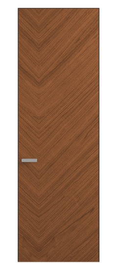 Дверь межкомнатная 0201 ОМДМР Орех медный матовый. Цвет Орех медный матовый рифт. Материал Радиальный шпон Naturwood. Коллекция Rift. Картинка.