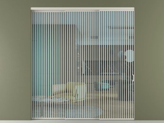 Алюминевая перегородка vn3_06_ Алюминий тёплый серый Прозрачное голубое стекло, триплекс, 6мм. Цвет Алюминий тёплый серый. Материал Алюминий в эмали. Коллекция Перегородка Формато внутри проёма 3 створки с синхронным механизмом. Картинка.