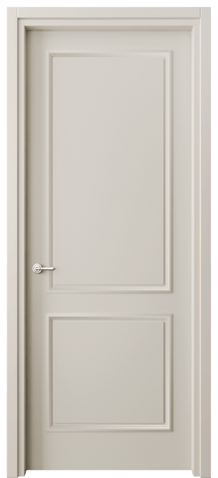 Дверь межкомнатная 8121 МОС. Цвет Матовый облачно-серый. Материал Гладкая эмаль. Коллекция Paris. Картинка.