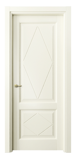 Дверь межкомнатная 6343 МБМ. Цвет Матовый молочно-белый. Материал Гладкая эмаль. Коллекция Тоскана Ромбо. Картинка.