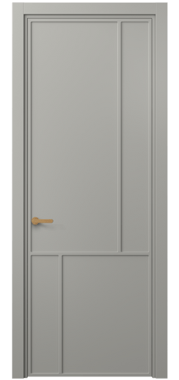 Дверь межкомнатная 8606 МНСР . Цвет Матовый нейтральный серый. Материал Гладкая эмаль. Коллекция Frame. Картинка.
