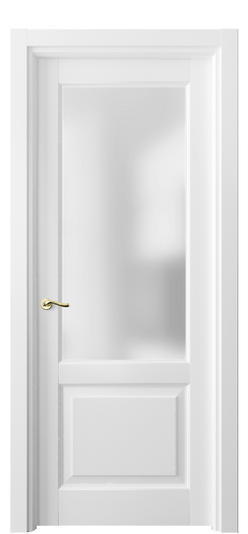 Дверь межкомнатная 0740 ББЛ САТ. Цвет Бук белоснежный. Материал Массив бука эмаль. Коллекция Lignum. Картинка.