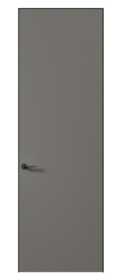 Дверь межкомнатная АКУ 0010 МКЛС Матовый классический серый. Цвет Матовый классический серый. Материал Гладкая эмаль. Коллекция Planum Pro. Картинка.