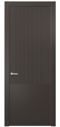 Дверь межкомнатная АКП 8646 МАН. Цвет Матовый антрацит. Материал Гладкая эмаль. Коллекция Alba. Картинка.