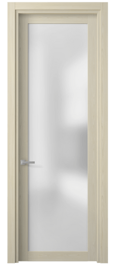 Дверь межкомнатная 2102 МОЯ САТ. Цвет Молочный ясень. Материал Ciplex ламинатин. Коллекция Planum. Картинка.
