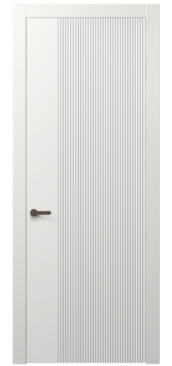 Дверь межкомнатная АКП 8623 МССР. Цвет Матовый светло-серый. Материал Гладкая эмаль. Коллекция Dune. Картинка.