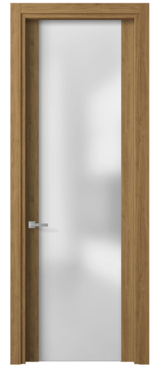 Дверь межкомнатная 4114 ГОР САТ. Цвет Грецкий орех. Материал Ламинатин. Коллекция Planum. Картинка.