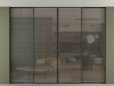 Перегородка Формато внутри проёма скрытое крепление в потолок 4 створки