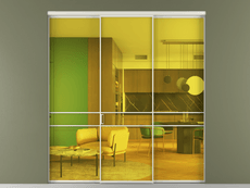 Перегородка Формато внутри проёма 3 створки