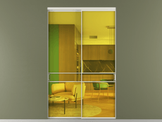 Перегородка Формато внутри проёма 2 створки