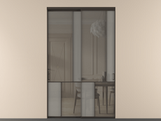 Перегородка Mosaic внутри проёма двустворчатая