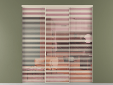 Перегородка Formato внутри проёма 3 створки